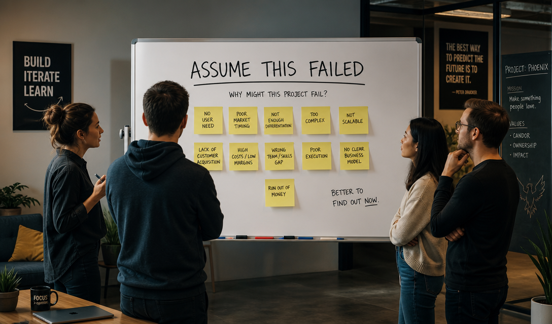 Assume Your Startup Already Failed — The Premortem Method That Catches What Validation Misses